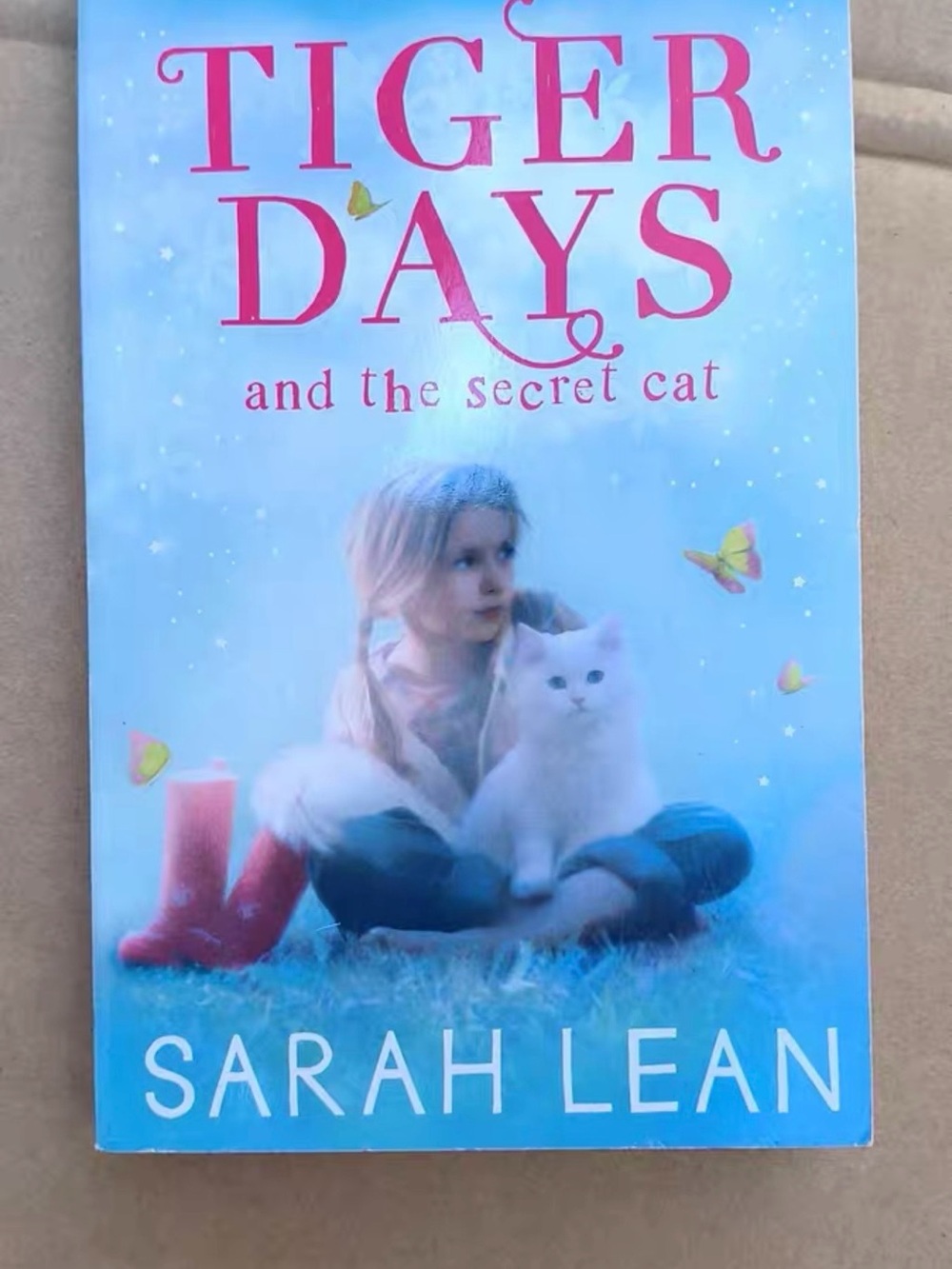 Tiger Days and the Secret Cat — Blue Cover Coffee Table Book by